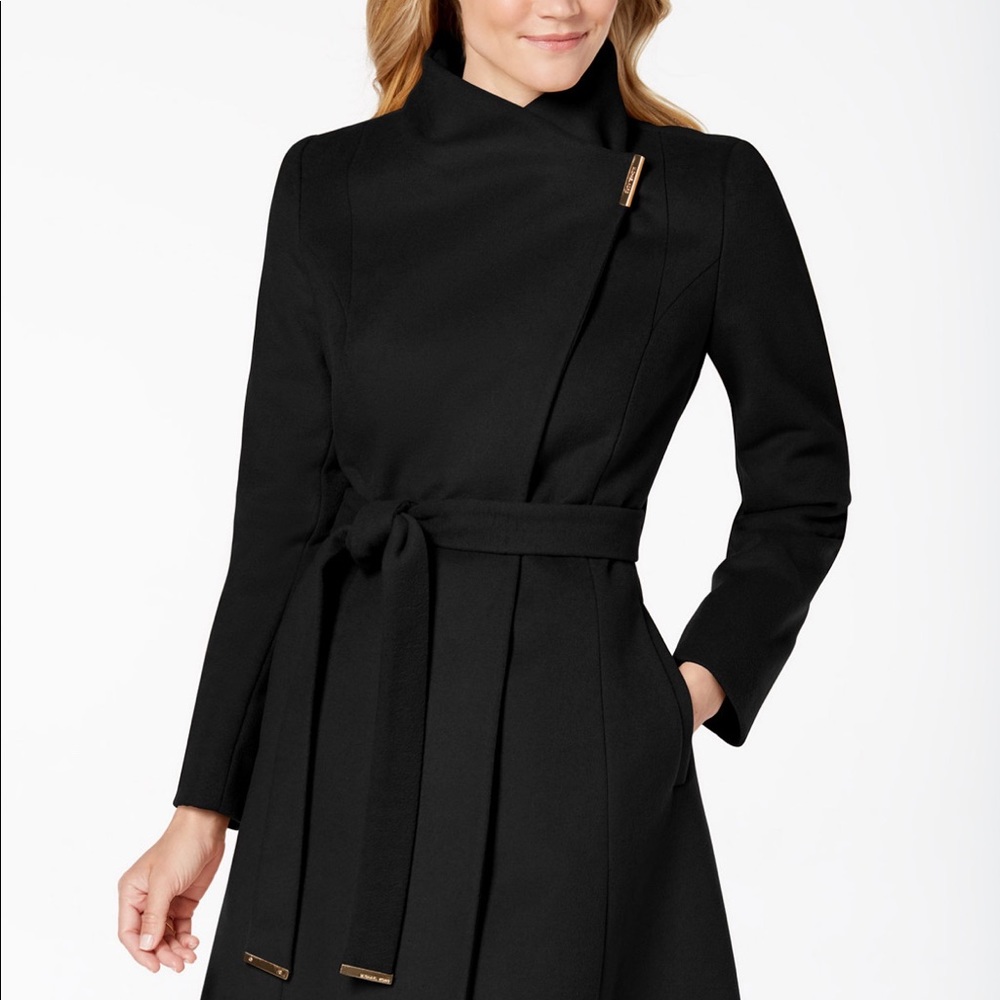 Michael Kors asymmetrical belted coat - Picture 5 of 5